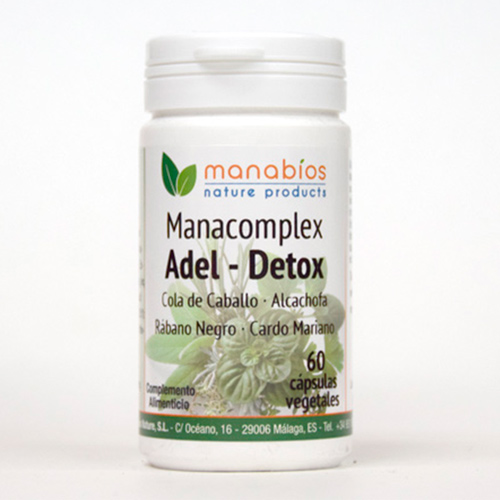 Manacomplex Adel-Detox 60 cápsulas vegetales Manabios