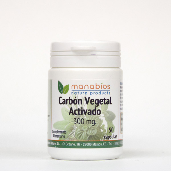 desnudo grado boca Carbón vegetal activado / Active Carbon - 50/90 cápsulas 300mg. -  ▷Complementos alimenticios y vitaminicos naturales - Manabios 🌿