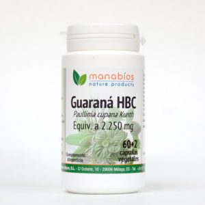 Guaraná HBC 60 cápsulas vegetales Manabios