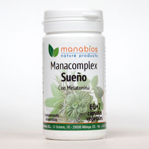 Manacomplex Sueño 60 cápsulas vegetales Manabios