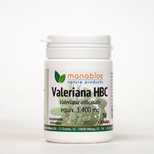 Valeriana 50 cápsulas Manabios